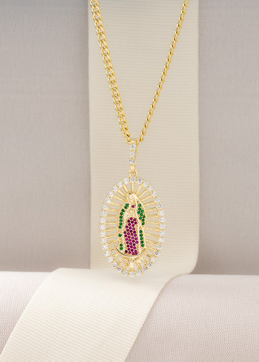 D virgen de guadalupe Swarovski Colores