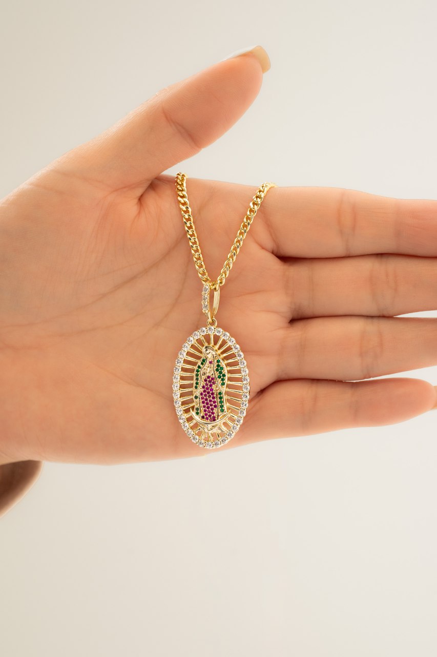 D virgen de guadalupe Swarovski Colores