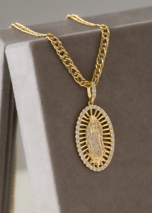 D virgen guadalupe Swarovski Cristal
